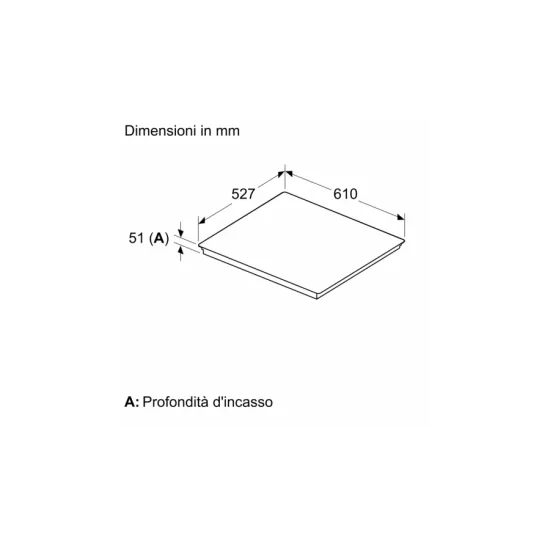 Piso de inducción 60 cm Perfiles flexibles y Gris Twistpad