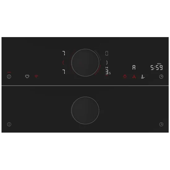 Индукционный план 80 см Гибкие профили и Twistpad Graphite Grey