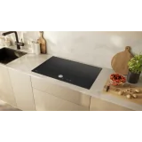 80 cm flush top Neff FlexInduction hob with TwistPad in glass ceramic.