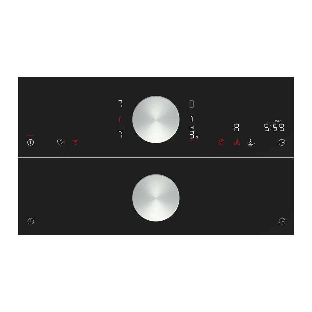 80 cm flush top Neff FlexInduction hob with TwistPad in glass ceramic.