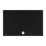 80 cm flush top Neff FlexInduction hob with TwistPad in glass ceramic.