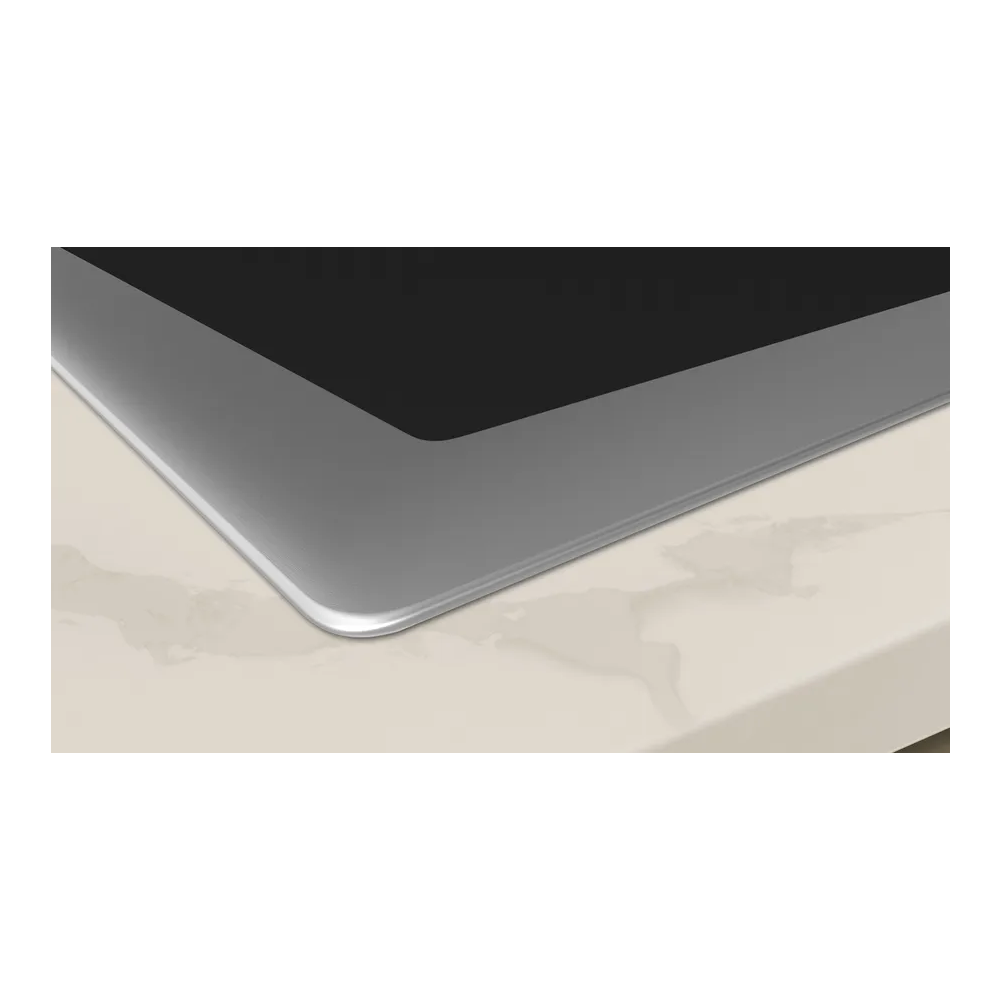 Entdecken Sie das Neff FlexInduction Zone Light Induktionskochfeld mit TwistPad mit Edelstahlrahmen