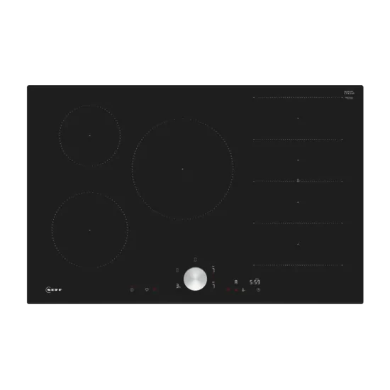 Plaque à induction Neff T68FTV4L0 | 80 cm | Noir | Cuisinez avec style et précision