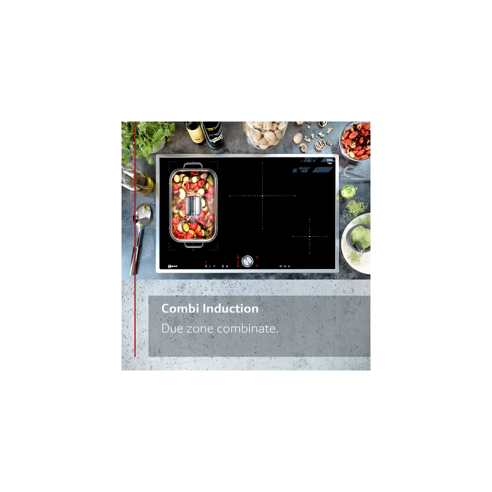 Plaque à induction Neff T58FHW1L0 | 80 cm | Noir | Cuisinez avec style et puissance