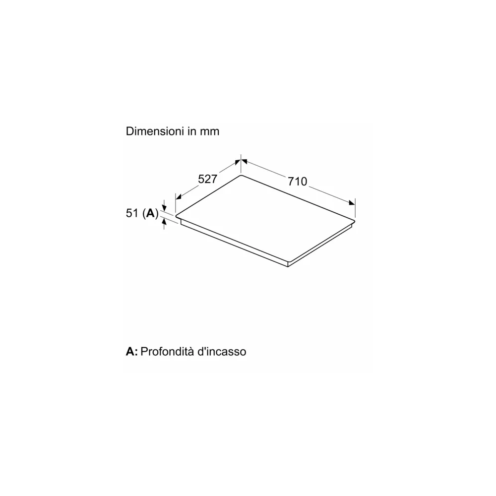 Piano Cottura a Induzione 70 cm Neff Flexinduction: Design cornice