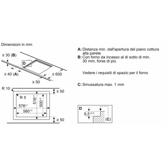 Piano cottura a induzione Neff T66PTX4L0 | 60 cm | Nero | Installazione a filo | Cucina con stile e precisione