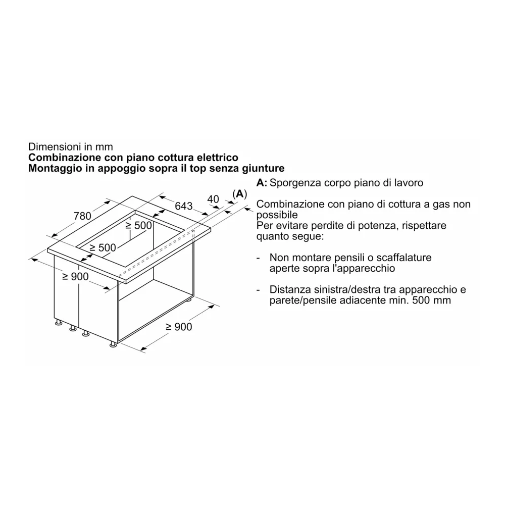Hotte télescopique à poser Neff I88WMM1Y7 | 80 cm | Conception flexible | Éliminez les fumées et les odeurs dans la cuisine avec