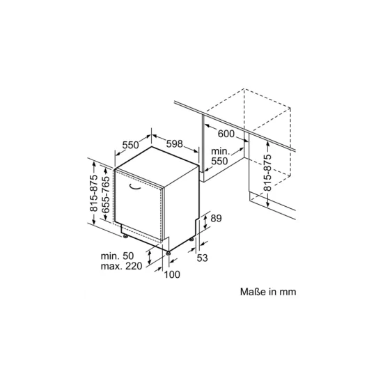 Neff S199ZB802E Lave-vaisselle entièrement intégré | 60 cm | Fermeture éclair coulissante | Faites briller vos plats avec style