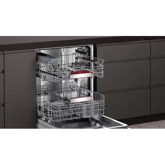 Neff S199ZB802E vollintegrierter Geschirrspüler | 60cm | Schiebereißverschluss | Bringen Sie Ihre Gerichte mit Stil zum Strahlen