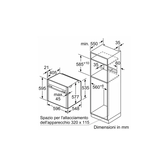 Horno empotrado Neff B54CR71G0 60 x 60 cm latitud Gris Graphite tención Cocina con estilo y facilidad