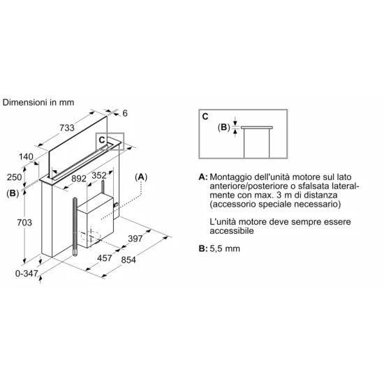 Hotte îlot télescopique Neff en verre affleurant : la solution innovante !
