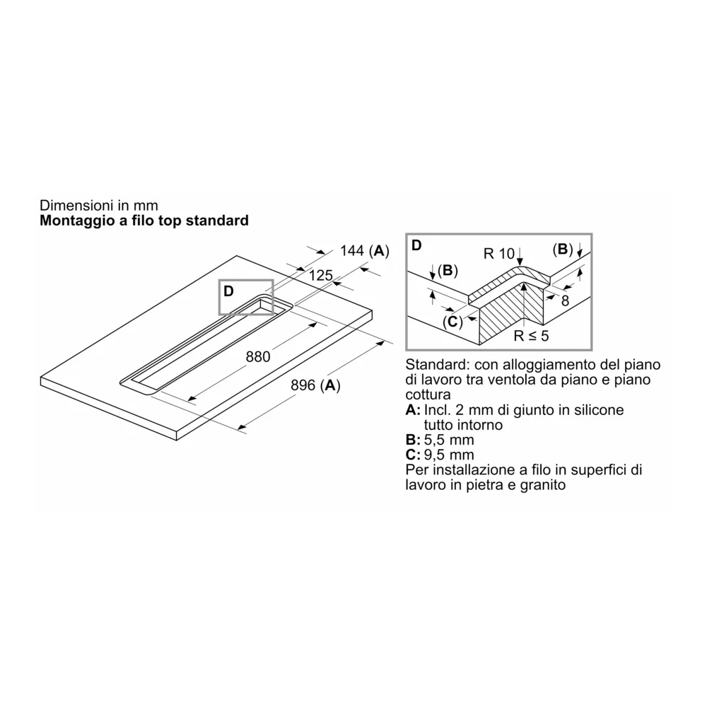 Телескопический капот острова Neff в стеклянной проволоке сверху: Инновационное решение!