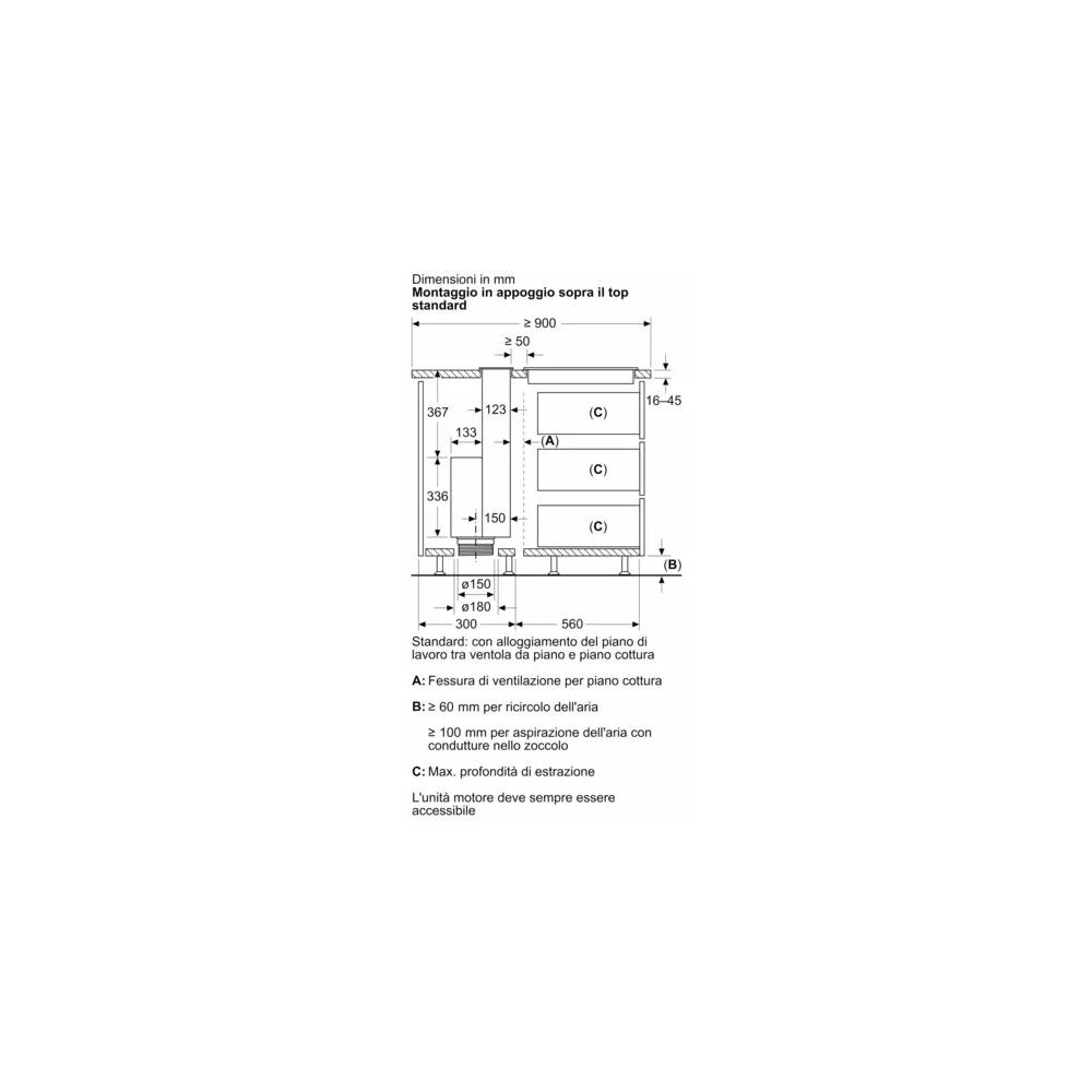 Neff 80 cm Teleskop-Inselhaube aus Glas, flächenbündig mit Aufsatz: Die innovative Lösung!