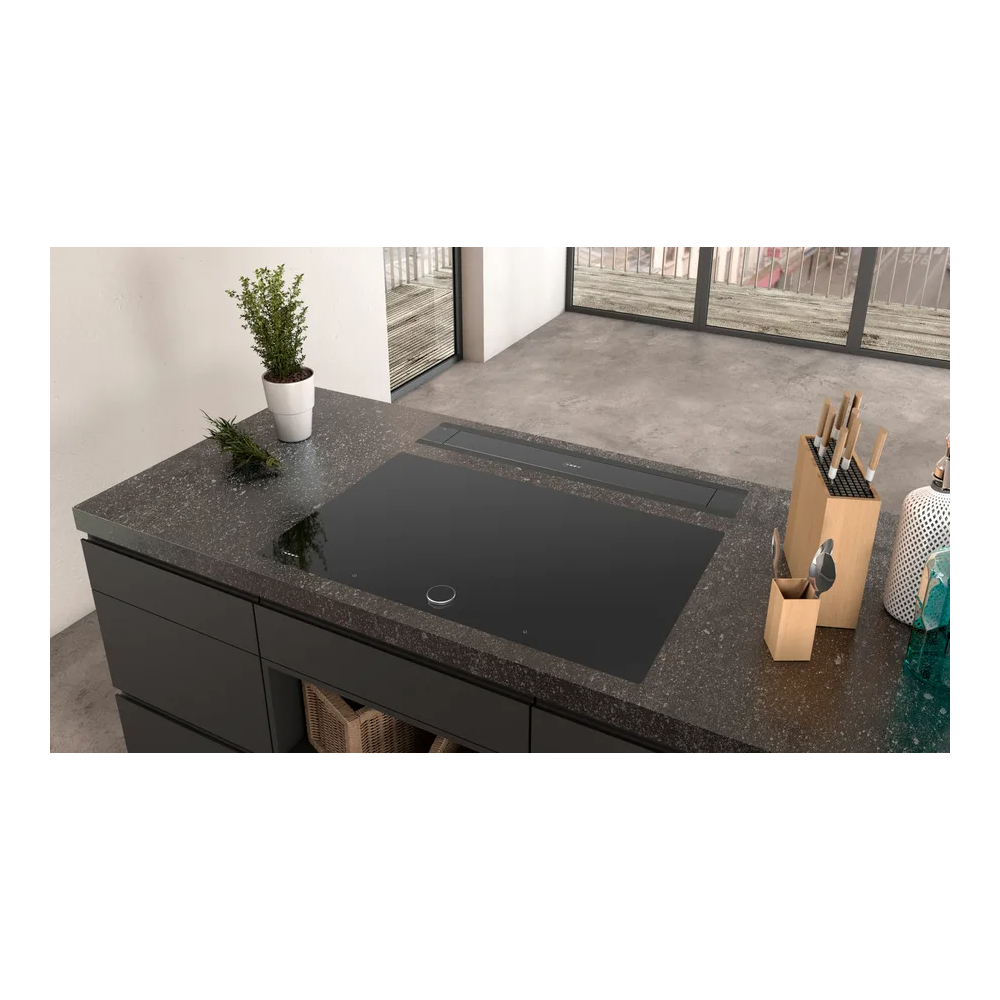 Cappa telescopiche da piano 80 cm Montaggio a filo