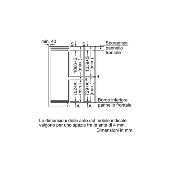 Neff Einbaukühlschrank 60 cm: NOFROST, flache Scharniere