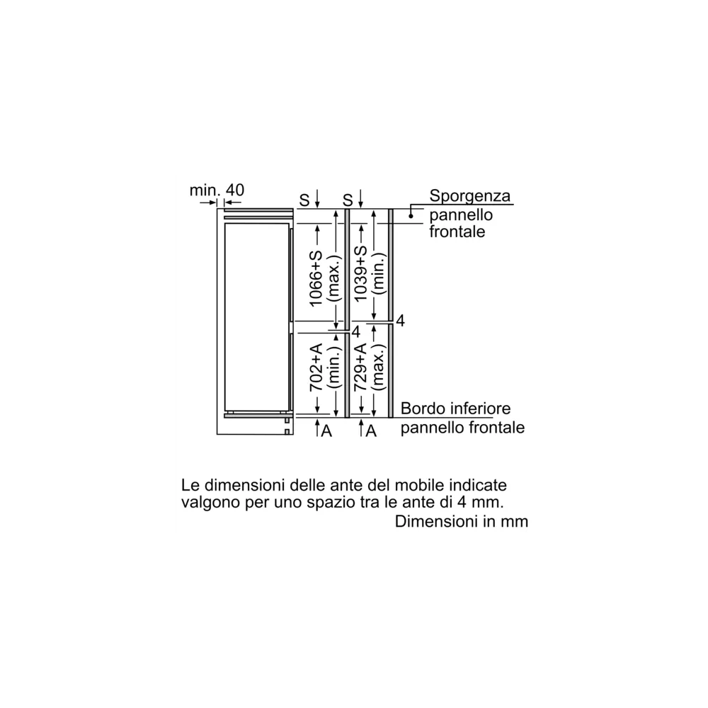 Neff Einbaukühlschrank 60 cm: NOFROST, flache Scharniere