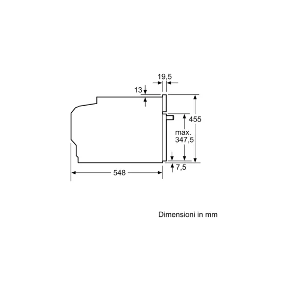 Kompakter Siemens Einbau-Backofen/Mikrowelle 60x45 cm CM724G1B1