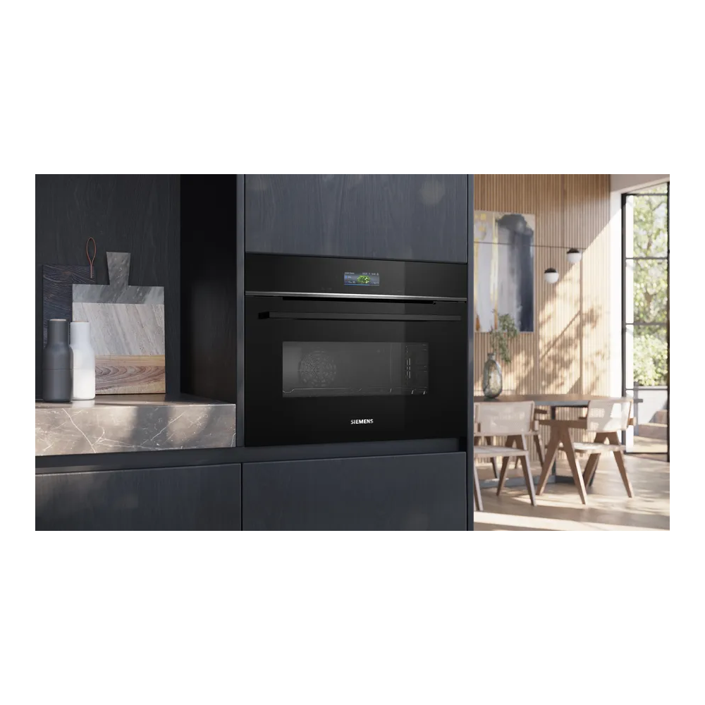 Kompakter Siemens Einbau-Backofen/Mikrowelle 60x45 cm CM724G1B1