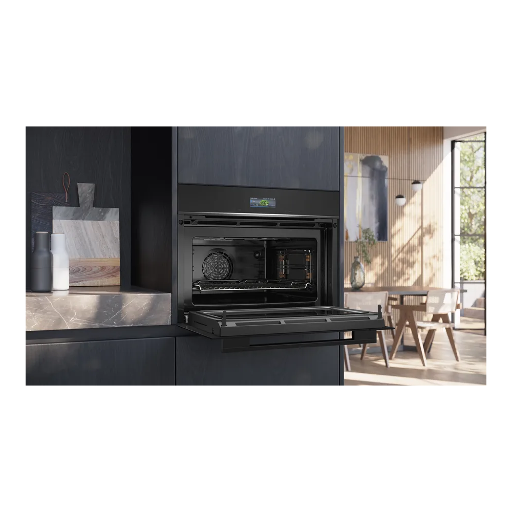 Kompakter Siemens Einbau-Backofen/Mikrowelle 60x45 cm CM724G1B1