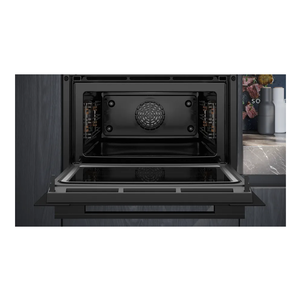 CM724G1B1 Forno compatto combinato con microonde da incasso Nero