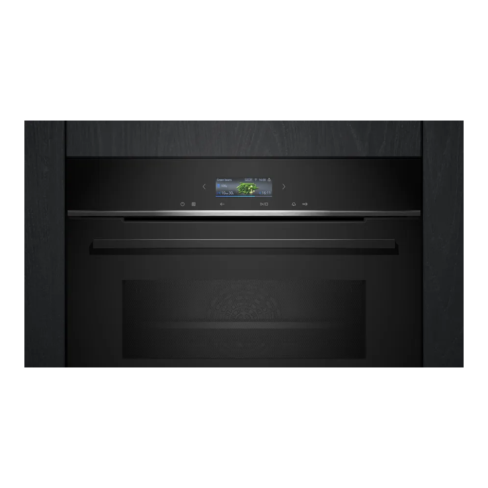 CM724G1B1 Forno compatto combinato con microonde da incasso Nero