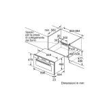 Siemens: 90 cm Multifunction Oven in Black and Stainless Steel.