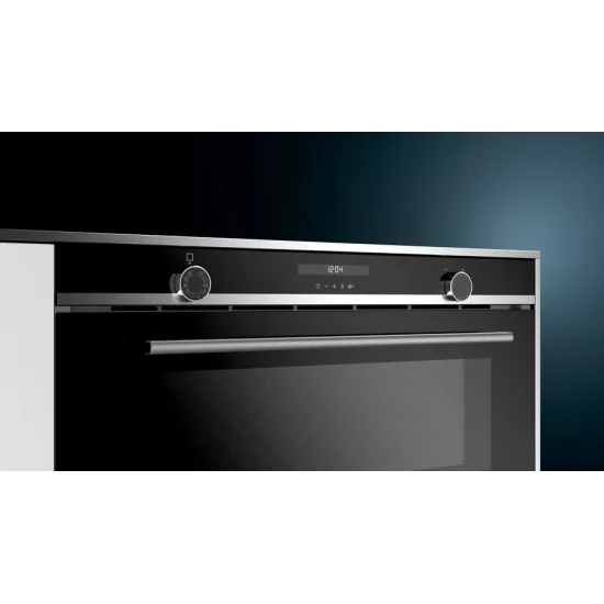 Siemens : Four multifonction 90 cm en noir et acier inoxydable.