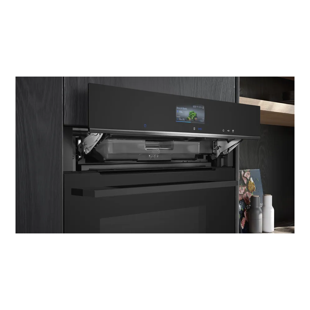 Kompakter Einbau-Dampfbackofen 60x45 cm Schwarz Siemens: Ein Hauch von Eleganz und Innovation