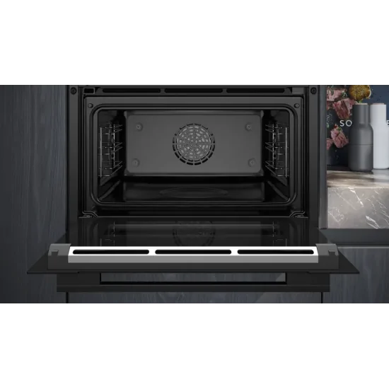 Four vapeur encastrable compact 60x45 cm Noir Siemens : Une touche d'élégance et d'innovation