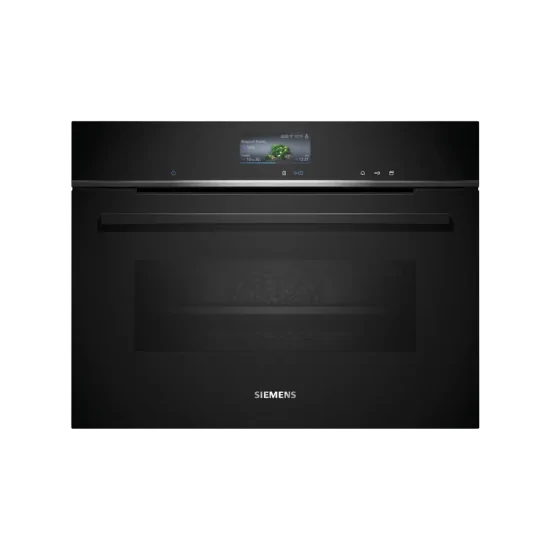 Four vapeur encastrable compact 60x45 cm Noir Siemens : Une touche d'élégance et d'innovation