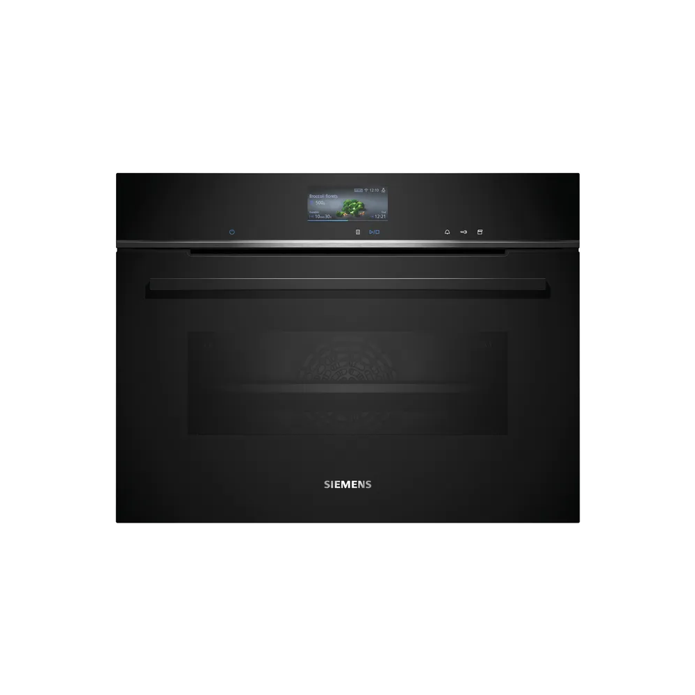 Kompakter Einbau-Dampfbackofen 60x45 cm Schwarz Siemens: Ein Hauch von Eleganz und Innovation