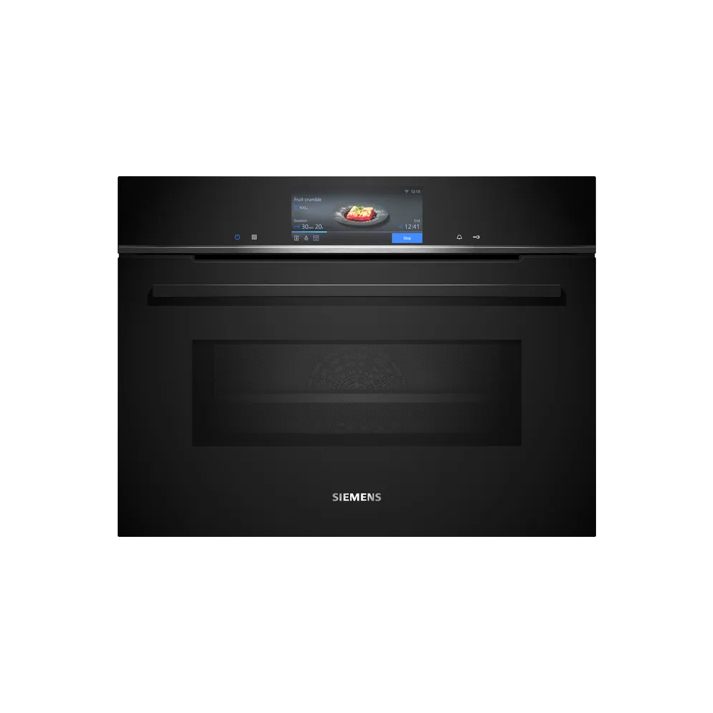 "Siemens Combination Compact Oven fits 60x45 cm for seamless integration" CM778GNB1B