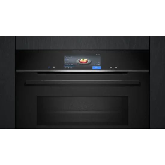 Efficiency and Style with Siemens HM778GMB1 Black Built-in Combined Oven 60 x 60 cm