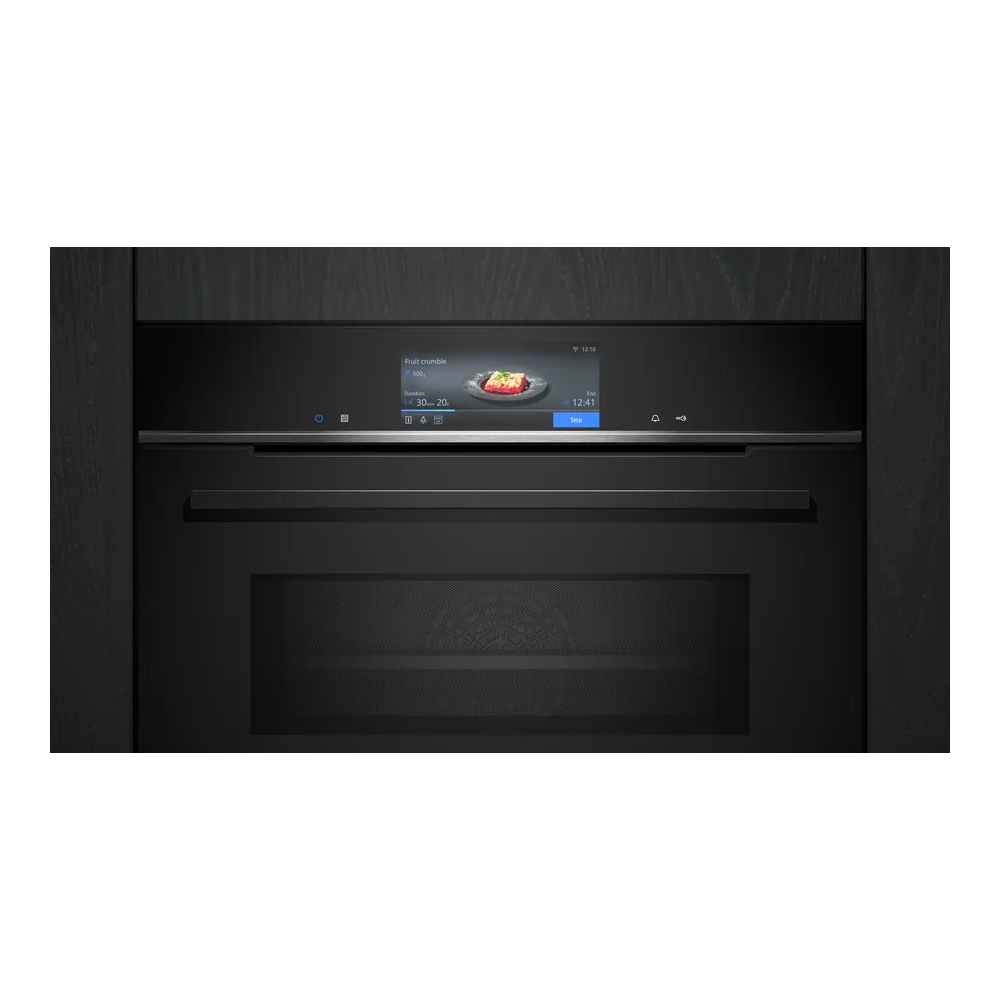 Efficiency and Style with Siemens HM778GMB1 Black Built-in Combined Oven 60 x 60 cm