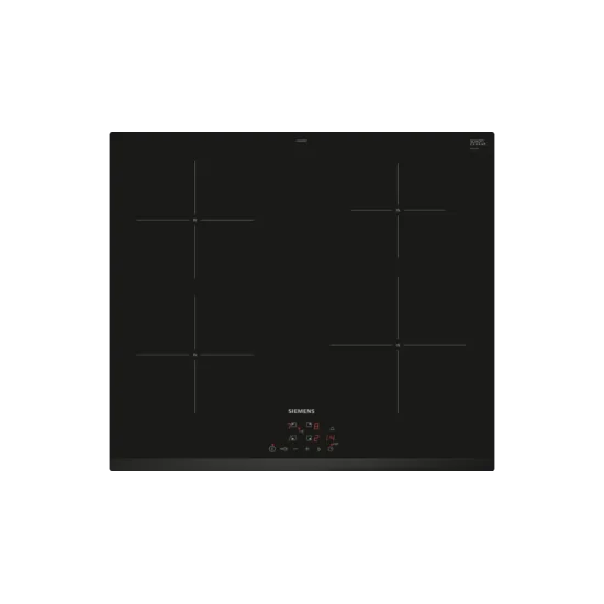 Hoja de inducción 60 cm frontal con perfiles laterales de acero inoxidable