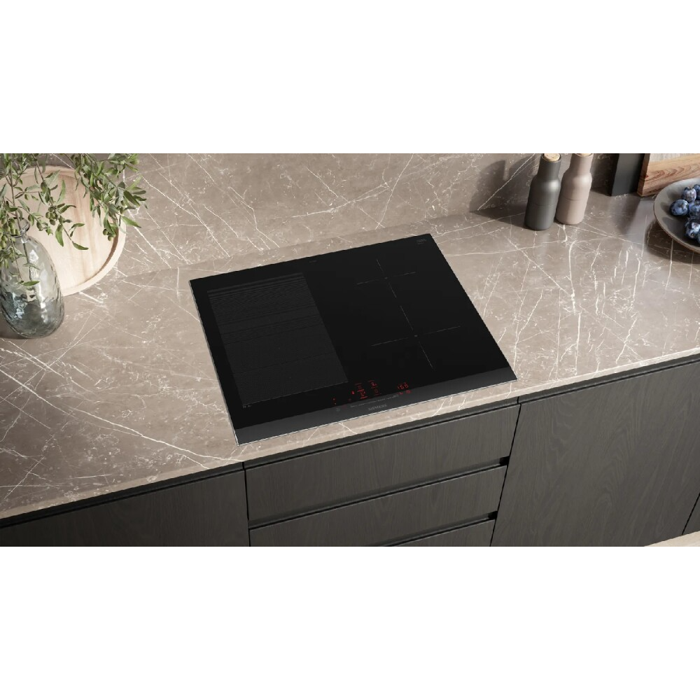 EX675HEC1E Cocina perfecta con Siemens iQ500 60cm Placa caliente de inducción negra