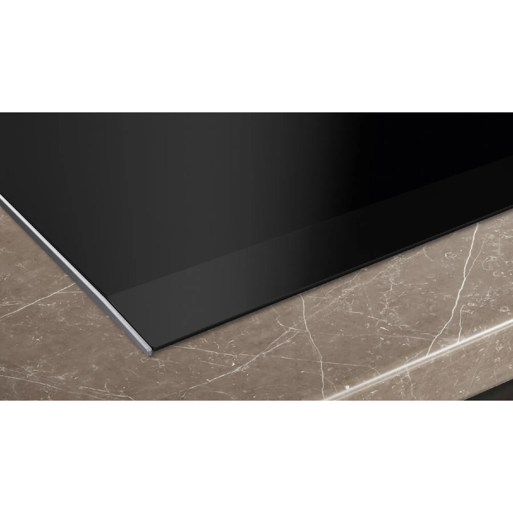 Découvrez le nec plus ultra de la cuisine avec Siemens : table de cuisson à induction 60 cm EX675HXC1E avec profils latéraux élé