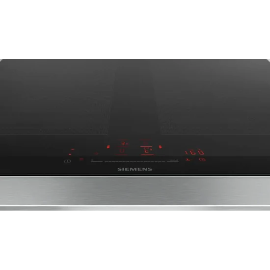 Entdecken Sie das ultimative Kochen mit Siemens: 60 cm EX675HXC1E Induktionskochfeld mit eleganten Seitenprofilen