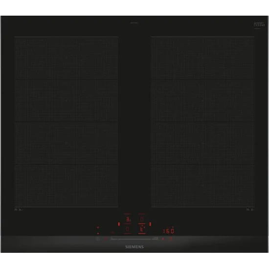 Entdecken Sie das ultimative Kochen mit Siemens: 60 cm EX675HXC1E Induktionskochfeld mit eleganten Seitenprofilen