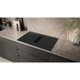 Eficiencia y estilo combinado: Descubre el plan de inducción Siemens ED811BS16E con ventilación integrada de 80 cm.