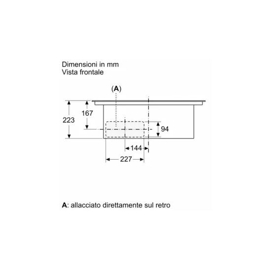 Perfekte Kombination aus Eleganz und Funktionalität: die Induktionsebene mit integrierter Belüftung von 70 cm signiert Siemens.