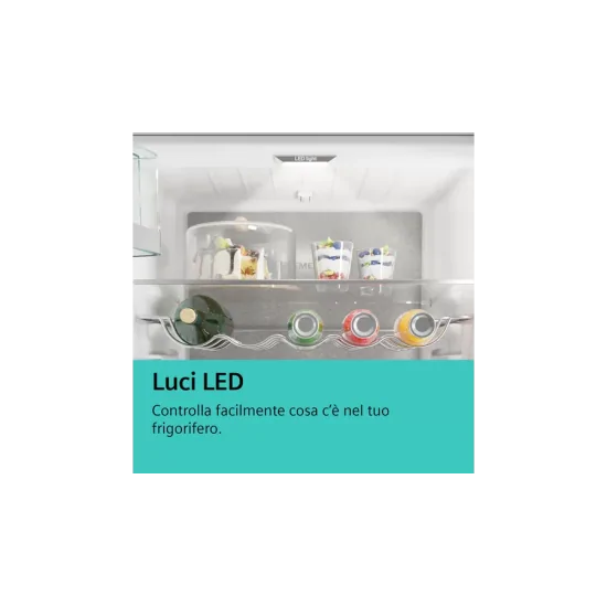 Kompromissloses Kühlerlebnis mit dem eintürigen Einbaukühlschrank KI82LVFE0 von Siemens 177,5 x 56 cm mit Flachscharnier