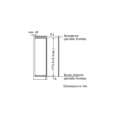 Massima capacità e precisione: Congelatore da incasso Siemens GI81NVEE0 177.2 x 55.8 cm con cerniera piatta