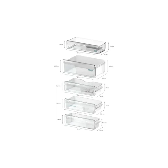 Efficienza e stile: il frigorifero combinato da incasso Siemens KI96NSDD0 193.5 x 70.8 cm cerniera piatta soft.