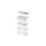 Efficienza e stile: il frigorifero combinato da incasso Siemens KI96NSDD0 193.5 x 70.8 cm cerniera piatta soft.