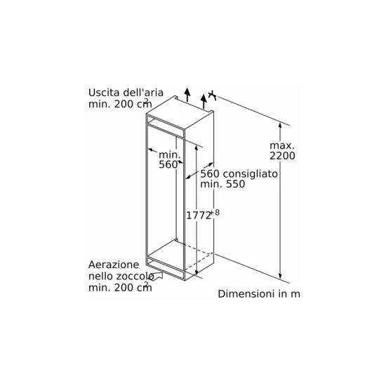 Effizienz und Stil mit dem eingebauten Kombikühlschrank KI86NSDD0 von Siemens: die perfekte Wahl für eine moderne Küche.