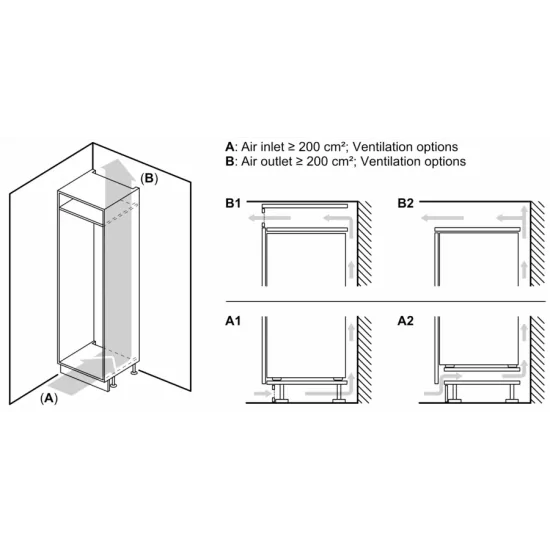 Efficienza e stile con il frigorifero combinato da incasso KI86NSDD0 di Siemens: la scelta perfetta per una cucina moderna.