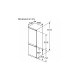 Efficienza e stile con il frigorifero combinato da incasso KI86NSDD0 di Siemens: la scelta perfetta per una cucina moderna.