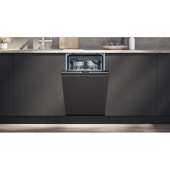 Efficacité et style combinés : découvrez le lave-vaisselle encastrable varioSliding 45 cm entièrement intégré SR73EX24ME de Siem