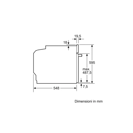 Four Bosch Série 8 HBG7342B1 - 71 Litres - Classe énergétique A+ - Multifonction
